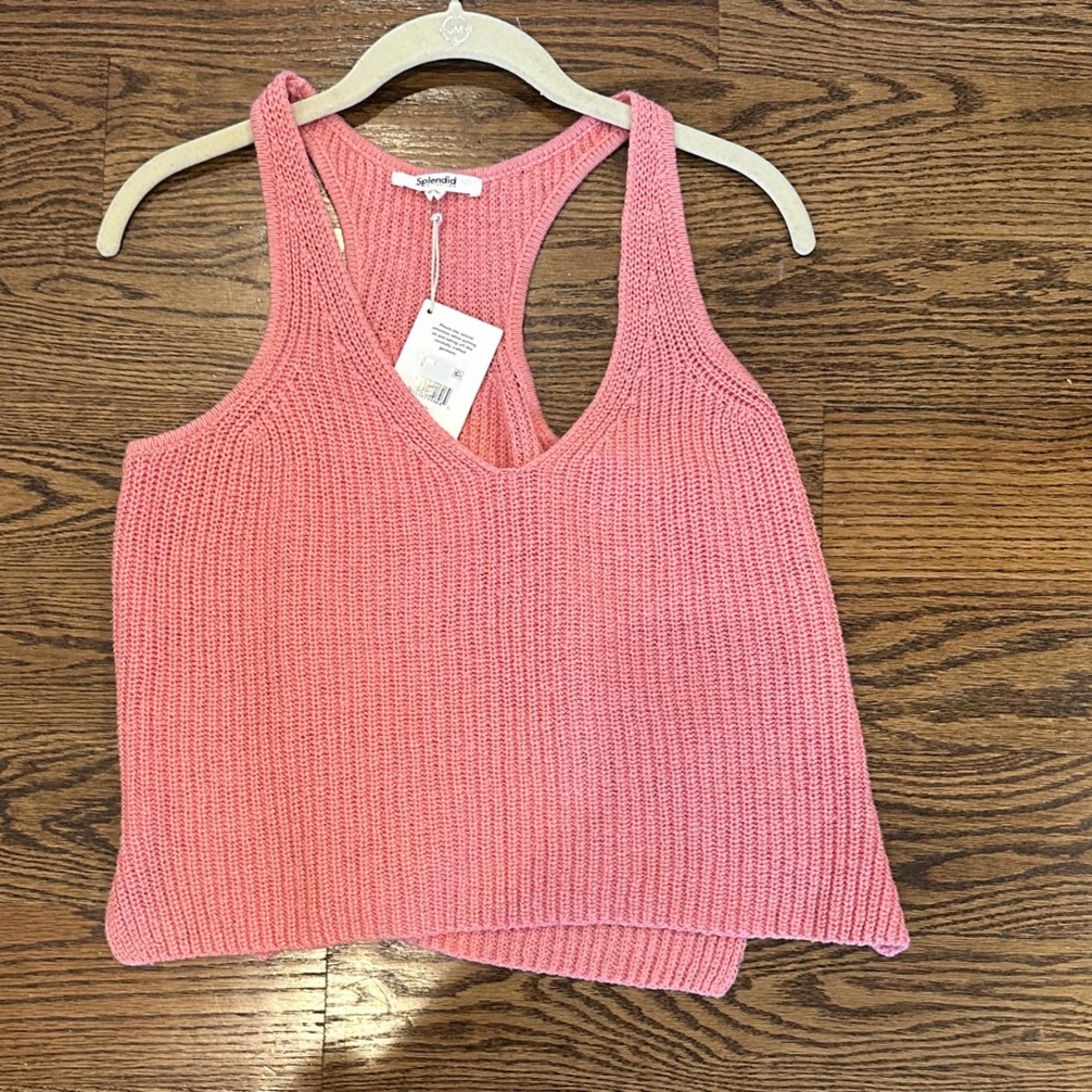 Racerback sweater tank by Splendid